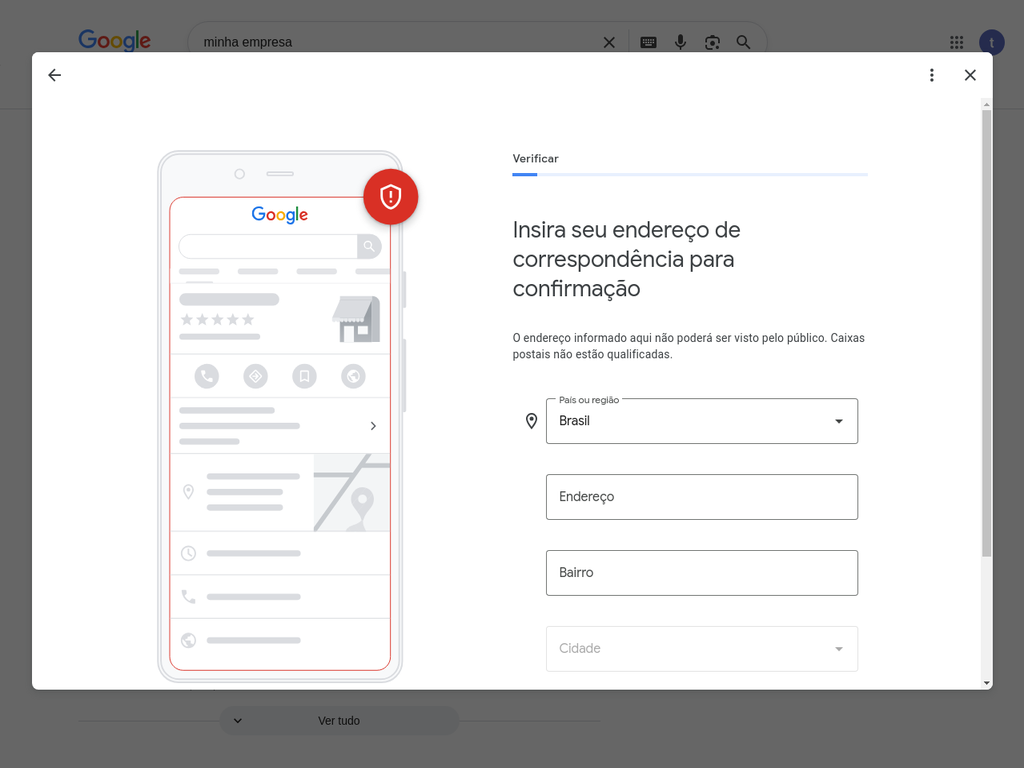 Inserir Endereço de Correspondência 4